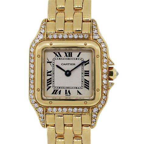 cartier lady gold quartz a101611|cartier panthere diamond.